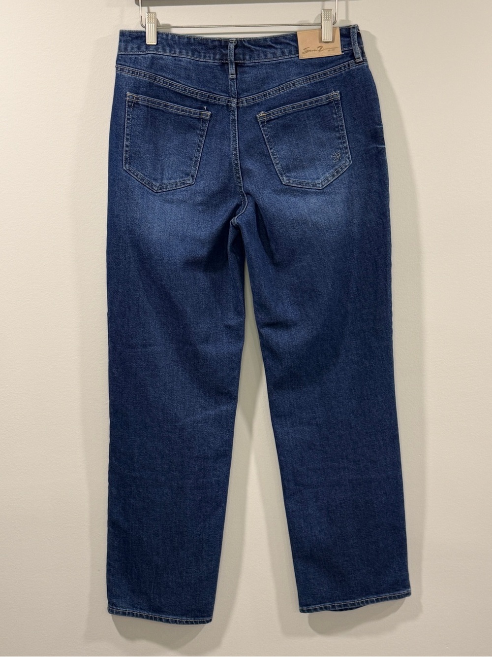 Seven7 Women’s Medium Blue Loose Straight Denim Jeans Size 4 - Picture 3 of 11